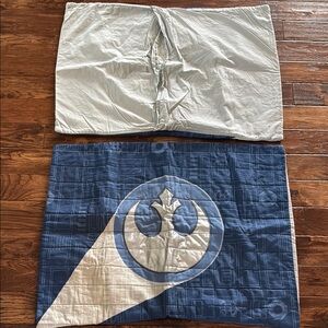 Blue and White Star Wars Pillow Covers Shams